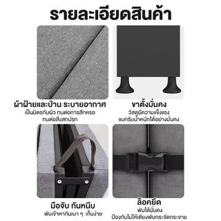 🏠🏠【ไม่ต้องประกอบ】 190*60/80/90*30cm folding bed พับง่าย เก็บง่าย เตียงนอนพับได้ รับน้ำหนักได้200ปอน。