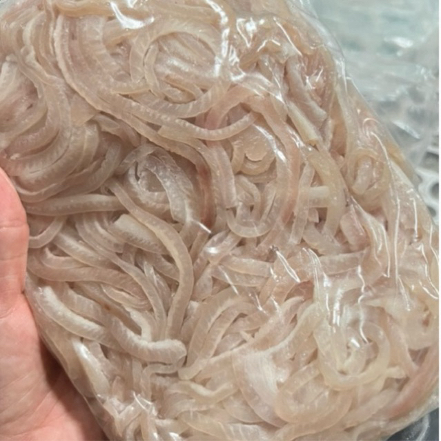 หนังหมูต้มหั่น ขนาด 2 มม. (ไร้สารทุกชนิด) ขนส่งห้องเย็น&เดลิเวอรี่