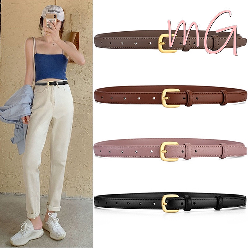 [จัดส่งในกรุงเทพ] แฟชั่นเกาหลี Classic belt เข็มขัดหนังพรีเมี่ยม ย้อนยุค เรียบง่าย และใช้งานได้หลากหลายเครื่องประดับแฟชั