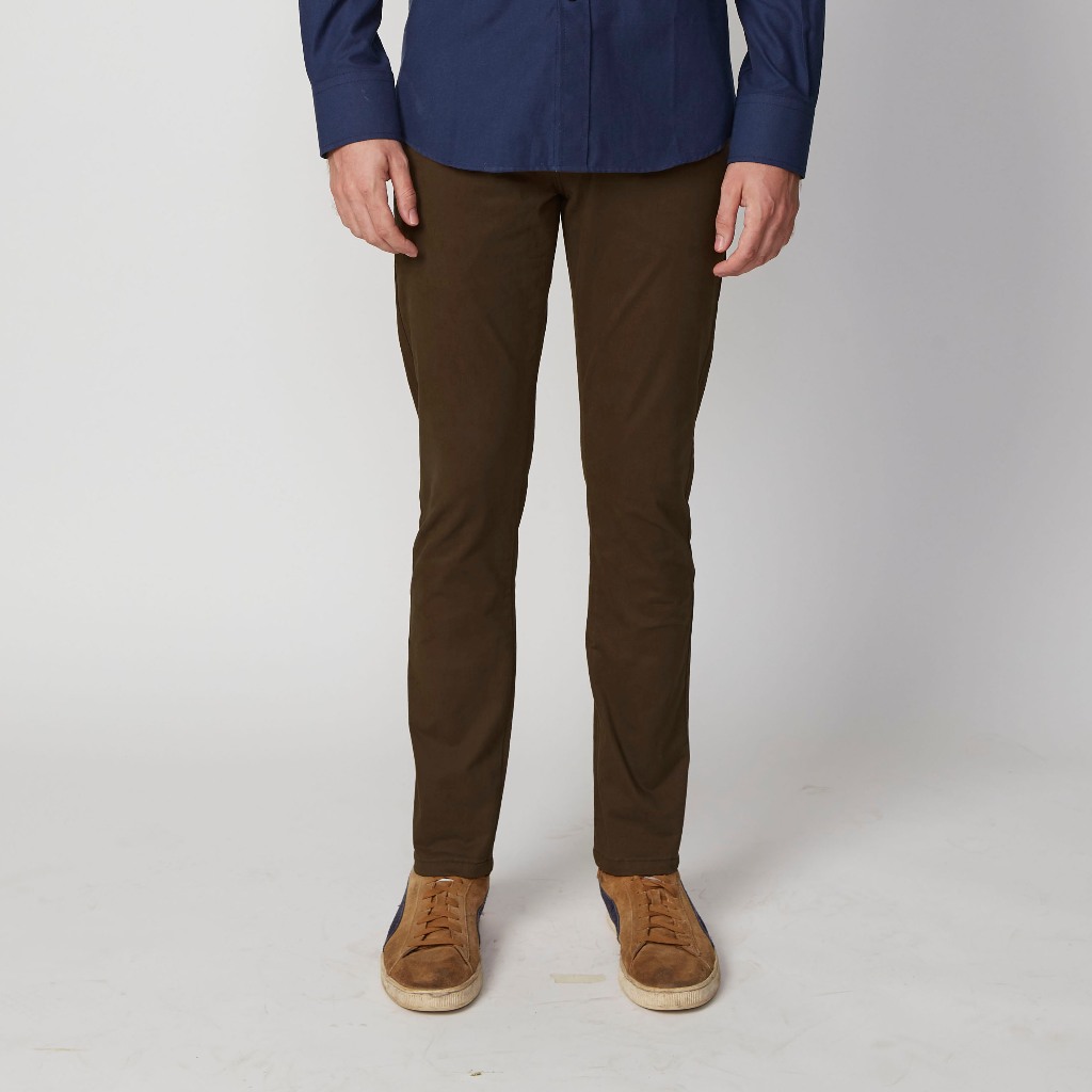 UrbanSNAPS CHINOS PANTS (สีน้ำตาล Darkbrown) เออร์เบิร์นสแน็ปซ์กางเกงชิโนขายาว