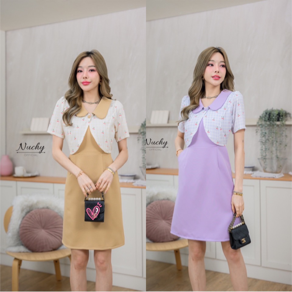 Dress By Papid เดรสทำงาน เดรสแฟชั่น รหัส484