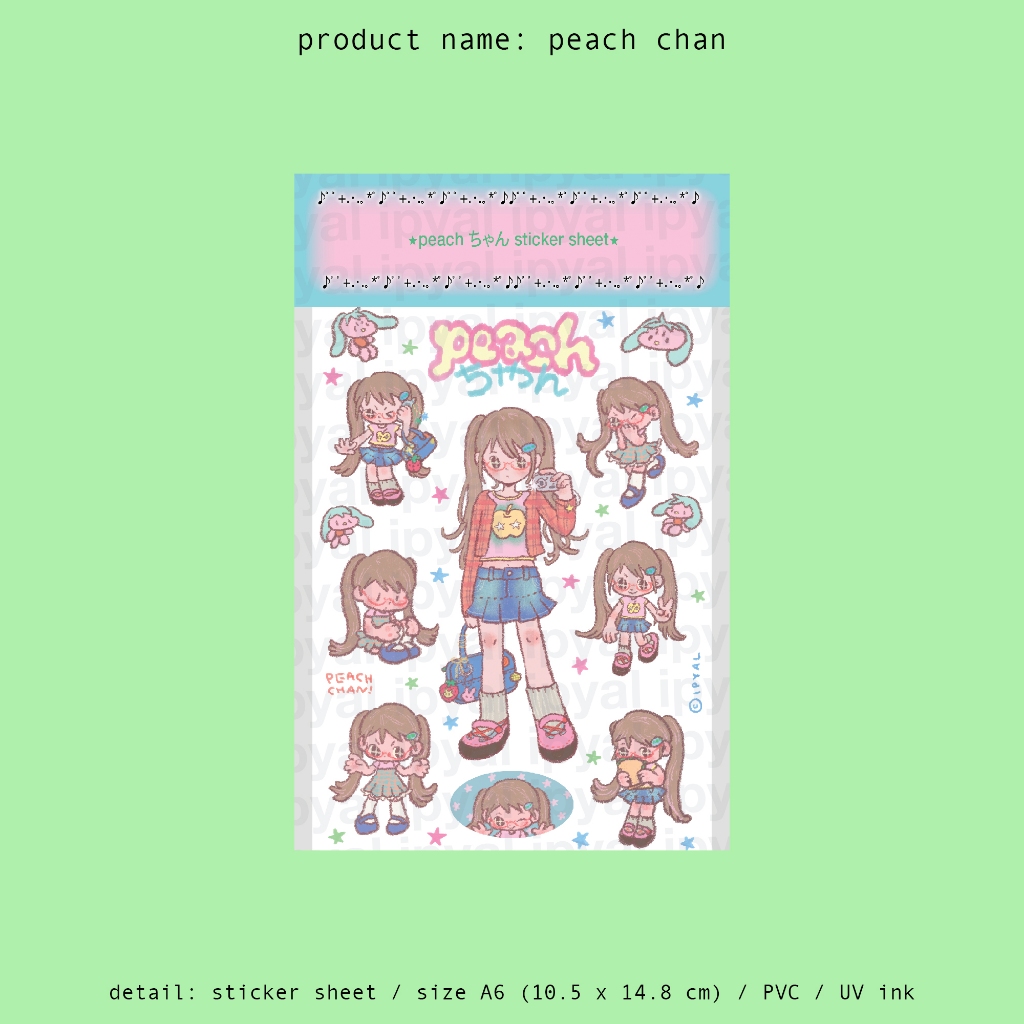 peach chan / sticker sheet / A6