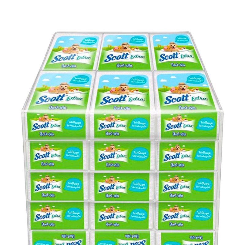 Scott สก๊อตต์ เอ็กซ์ตร้า กระดาษทิชชู่ 86แผ่น ( แพ็ค 30 ห่อ ) กระดาษทิชชู่ ทิชชู่