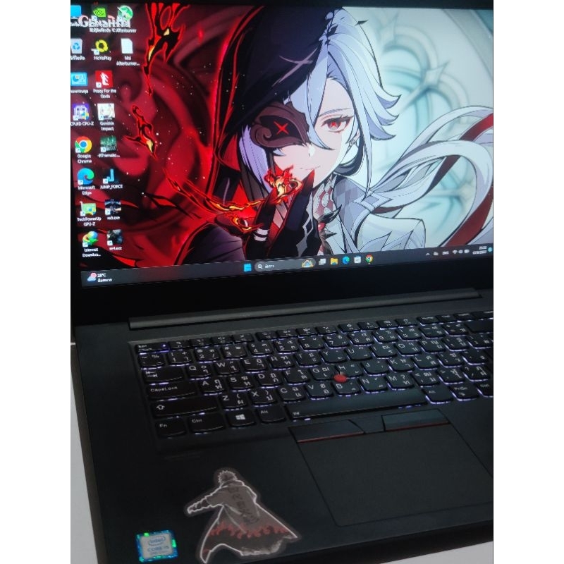 โน๊ตบุ๊คมือสอง Notebook Lenovo X1 Extreme 2nd Core i5 9400H Ram 16 GTX1650 M.2Nvme 512GB+256GB มือสอ