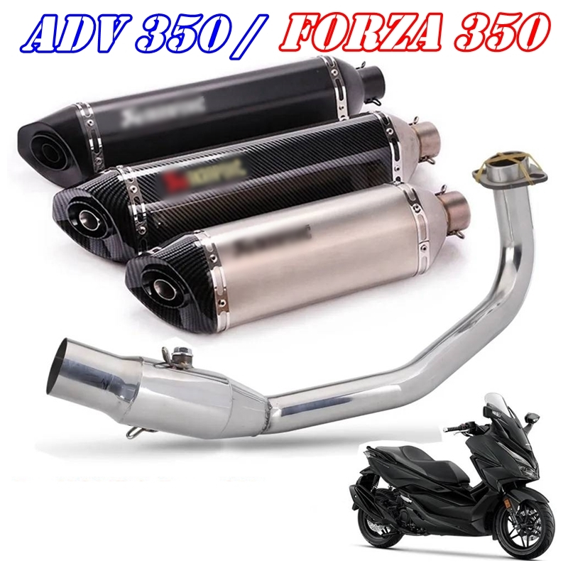 ADV 350 Forza 350 คอเเต่ง พร้อมปลายเเต่ง 22นิ้ว คอเป็นงานเลสแท้ เกรด 304 สินค้าพร้อมจัดส่ง 24 ชม.