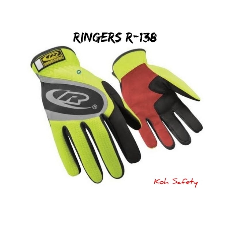 RINGERS​ GLOVES​ R-138 touchscreen (ของแท้100%)​ ถุงมือนิรภัย​อเนกประสงค์​ ทัชสกรีน​ได้​ ถุงมือขับขี่​ กีฬา​ ทำงาน​