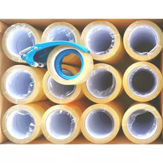 เทปใส 2 นิ้ว 100 หลา ราคาถูก OPP Tape เทปกาวใส / น้ำตาล เทปขุ่น ใช้ปิดกล่อง ราคาโรงงาน ลดต้นทุน