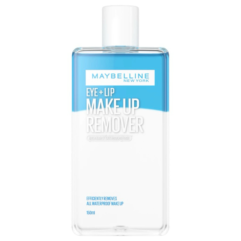 Maybelline เมย์เบลลีน eye&lip makeup remover เช็ดทำความสะอาดเครื่องสำอางค์ หมดจด 150ml