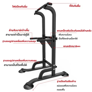MIKING บาร์โหน All in one บริหารหน้าท้อง บาร์โหนตั้งพื้น บาร์ดึงข้อแบบตั้งพื้น บาร์โหนดึงข้อ บาร์โหนยืดตัว ดึงข้อ แถบแนว
