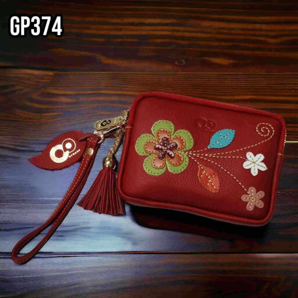 GPBAGS กระเป๋าใส่เหรียญหนังชามัวส์ GP374-05 ใช้งานเอนกประสงค์