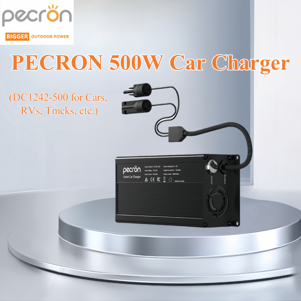 【พร้อมส่ง】PECRON 500W Car Charger DC1242-500 for Cars, RVs, Trucks, etc.