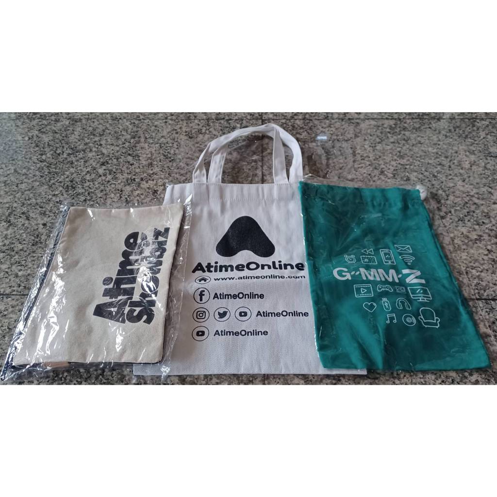กระเป๋าผ้า 3 ใบ [Atime Online, Atime Showbiz, GMMz]
