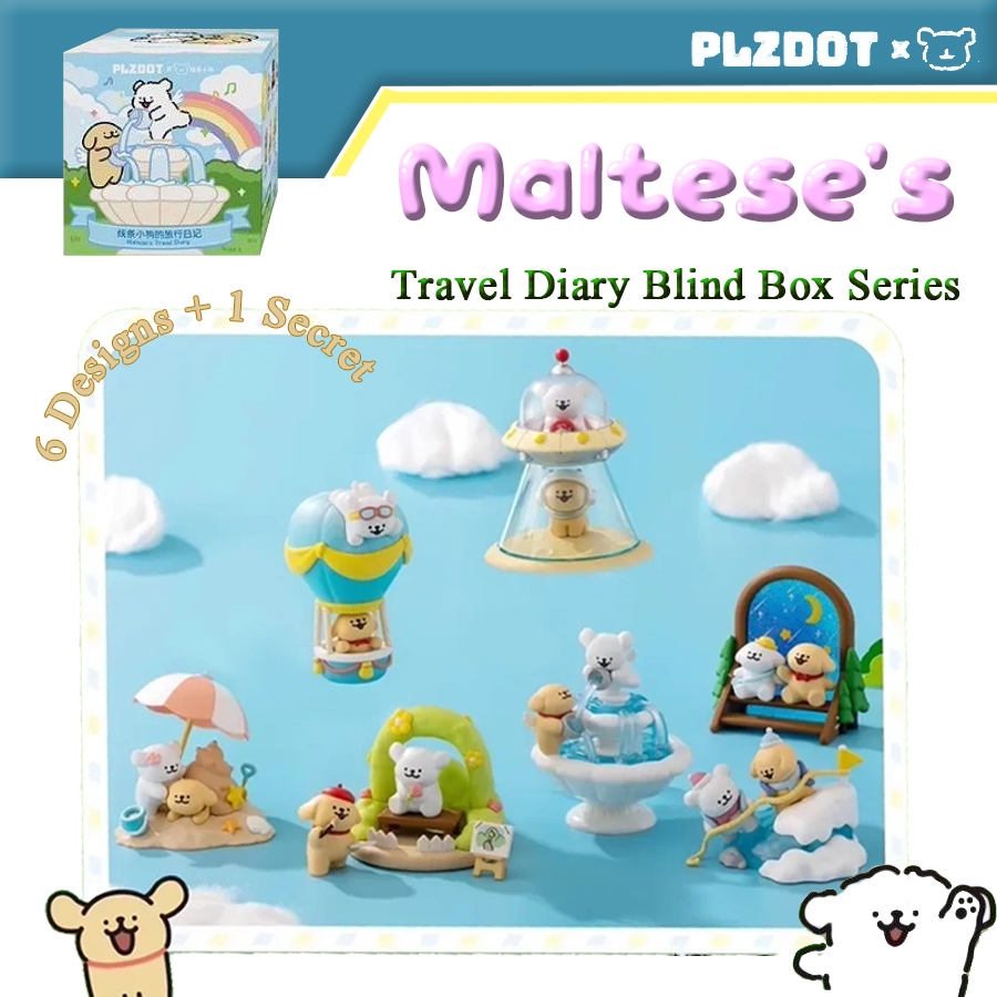 [พร้อมส่ง] กล่องสุ่ม มอลทีส Maltese Travel Diary ท่องเที่ยว เดินทาง PLZDOT ของแท้