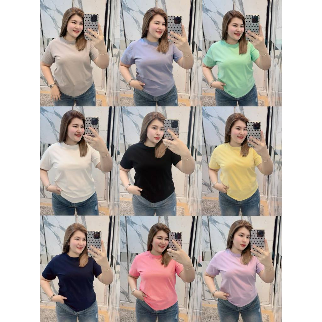 G48 คอกลมพื้น อก42 สวยมาก