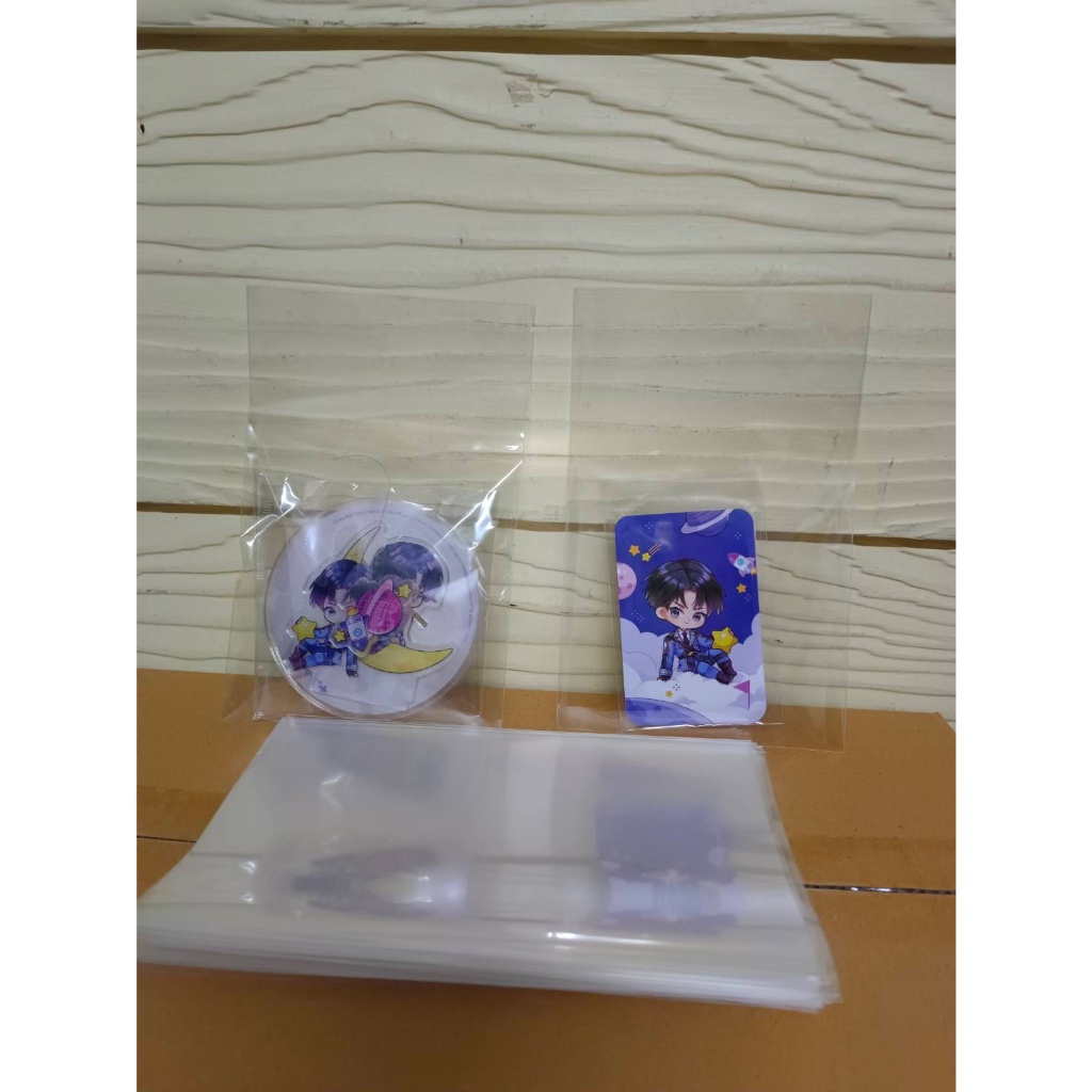 (มีโค้ดลดในspวีดีโอ)ถุงแก้วใสใส่การ์ดพรีเมี่ยม ขนาด7x4.5นิ้ว ซื้อในshoppe videoเท่านั้น แบ่งขาย100gm/45ใบ