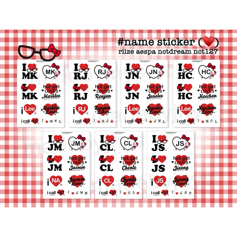 NCT DREAM / DOJAEJUNG A6 sticker #name sticker ( ) พร้อมส่งอ่านรายละเอียดก่อนสั่งซื้อ ของหมดรอเติม 1-2 สัปดาห์