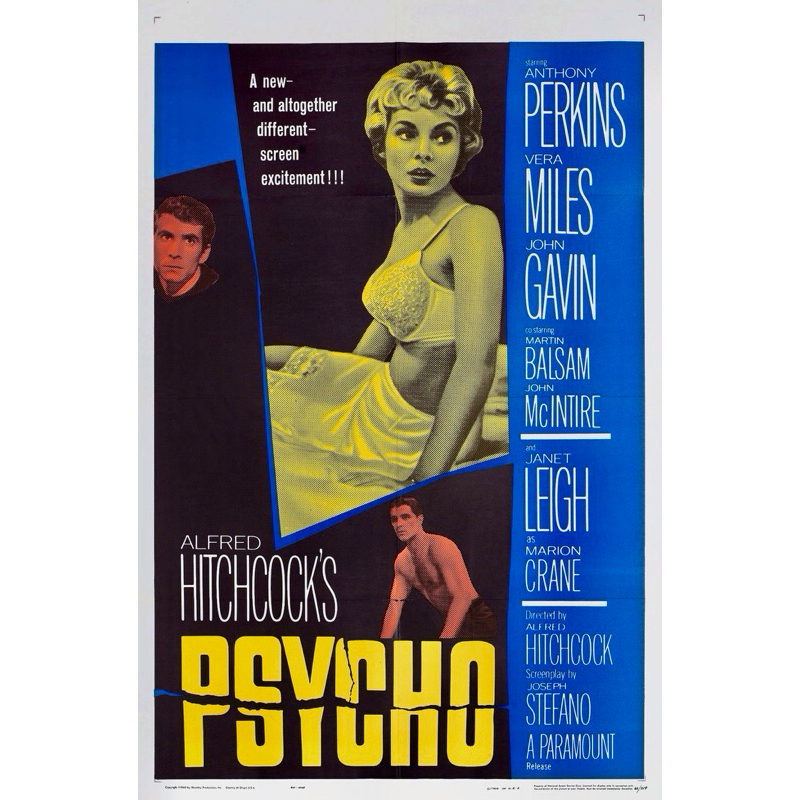 โปสเตอร์ หนัง psycho ไซโค 11.5 X 16.5 นิ้ว (A3)