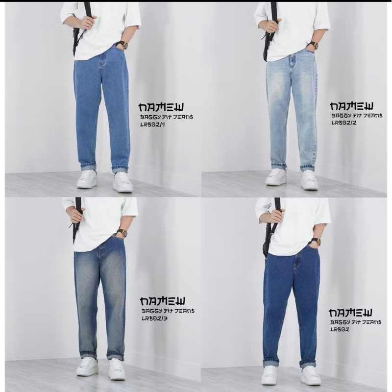 NAMEW BAGGY FIT JEANS กางเกงยีนส์ทรงแบคกี้ 4 สี