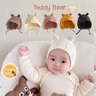 AM🐻พร้อมส่งTeddy bear หมวกฟรีไซต์ พร้อมส่งหมวกเบบี้น่ารัก