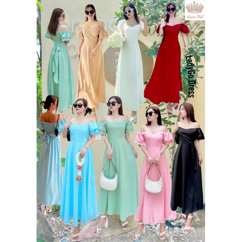 LadyGo #เดรสสาวอวบ #ชุดออกงาน #ชุดเที่ยว #เดรสไปทะเล #ชุดไปคาเฟ่ #ชุดอลัง #เดรสยาว #เดรสเปิดไหล่ #เดรสขาว #พรีเวดดิ้ง