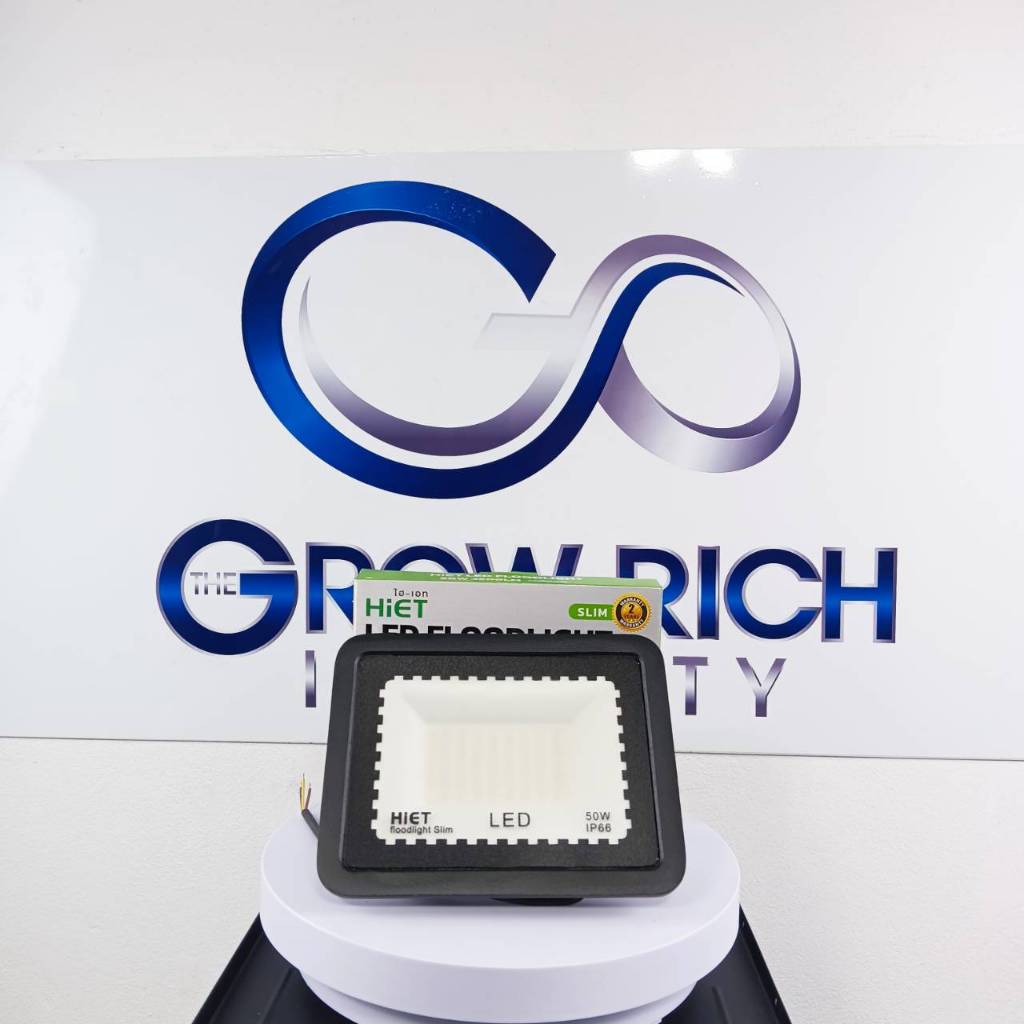 โคมฟลัดไลท์ LED 50W 6500K "HIET"