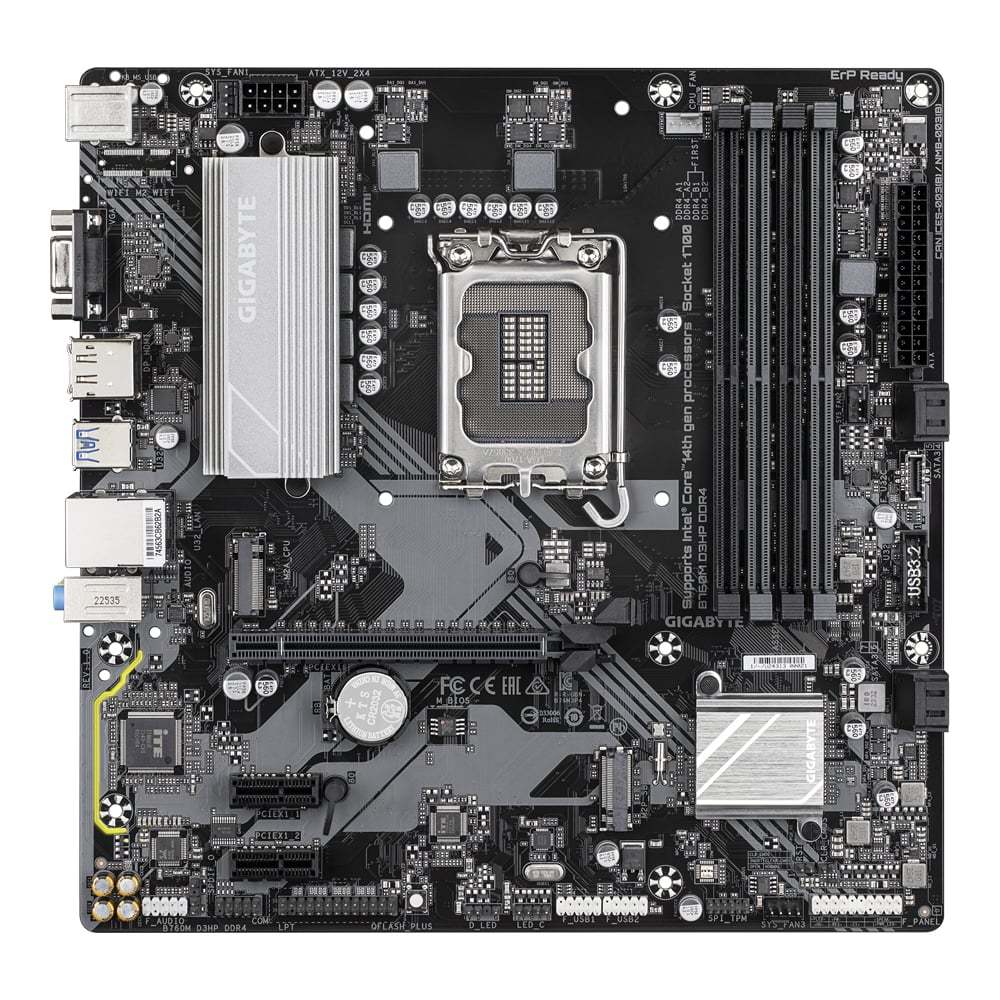 MAINBOARD (เมนบอร์ด) GIGABYTE B760M D3HP DDR4 (INTEL SOCKET 1700 DDR4 MICRO-ATX)