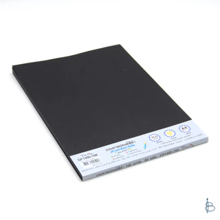 กระดาษปอนด์สีดำ+เนื้อด้าน ขนาด A4 — 110/150/180/260 แกรม (1แพ็ค=50แผ่น)