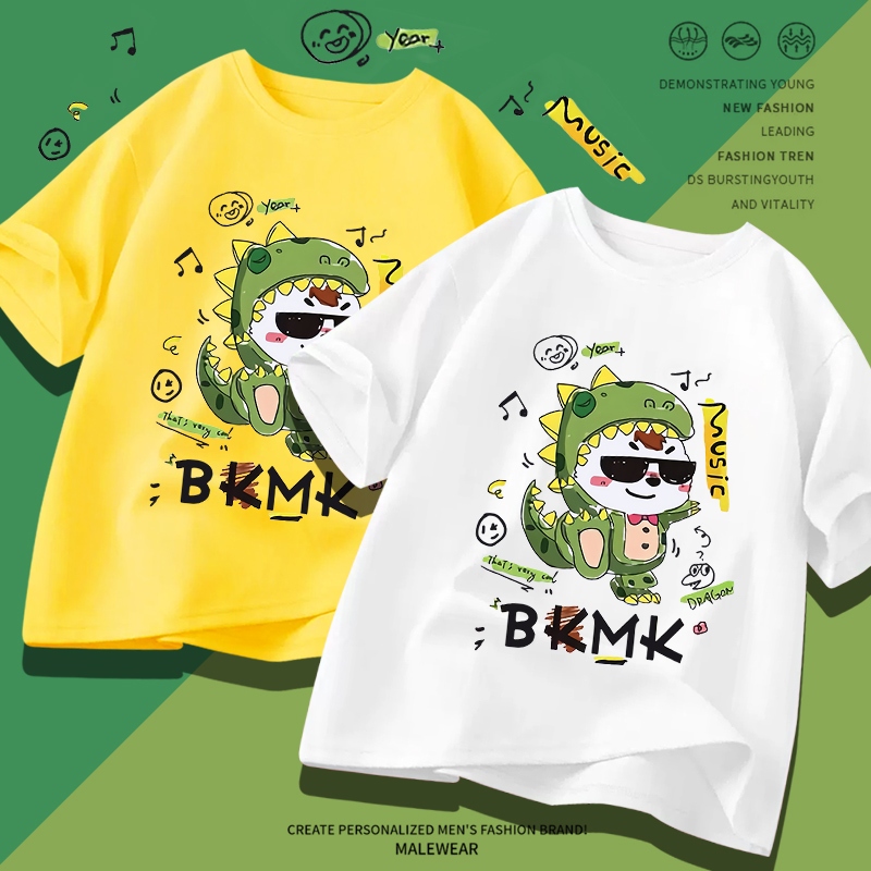 D854（พร้อมส่งจากไทย）เสื้อยืดแขนสั้น ผ้านุ่มใส่สบายฯ มี7สีหลายสีเลือกได้ S-3XL