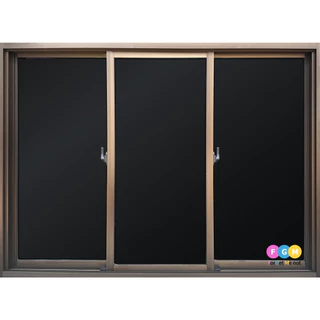 [สินค้ามี รับประกัน!!] หน้าต่างขนาด 110x150 ซม.หน้าต่างอลูมิเนียม MC หน้าต่างบานเลื่อน3ช่อง ล็อคกลาง