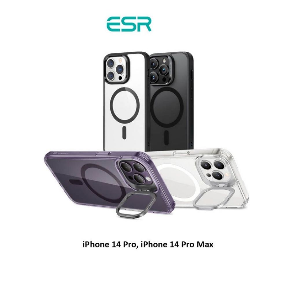 ESR Classic Kickstand Case with HaloLock for iPhone 14 Pro/14 Pro Max เคสไอโฟน ชาร์จได้