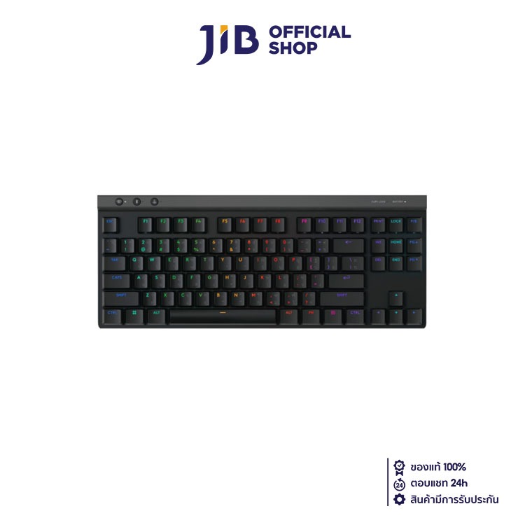 KEYBOARD (คีย์บอร์ด) LOGITECH G G515 LIGHTSPEED WIRELESS TKL TCTILE BLACK