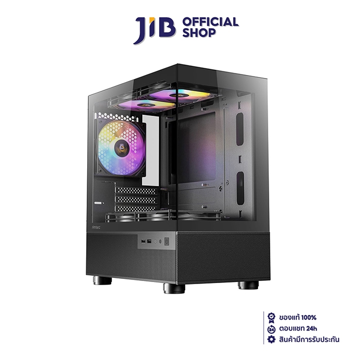 CASE (เคส) ANTEC CX200M RGB ELITE (BLACK) (MICRO-ATX)
