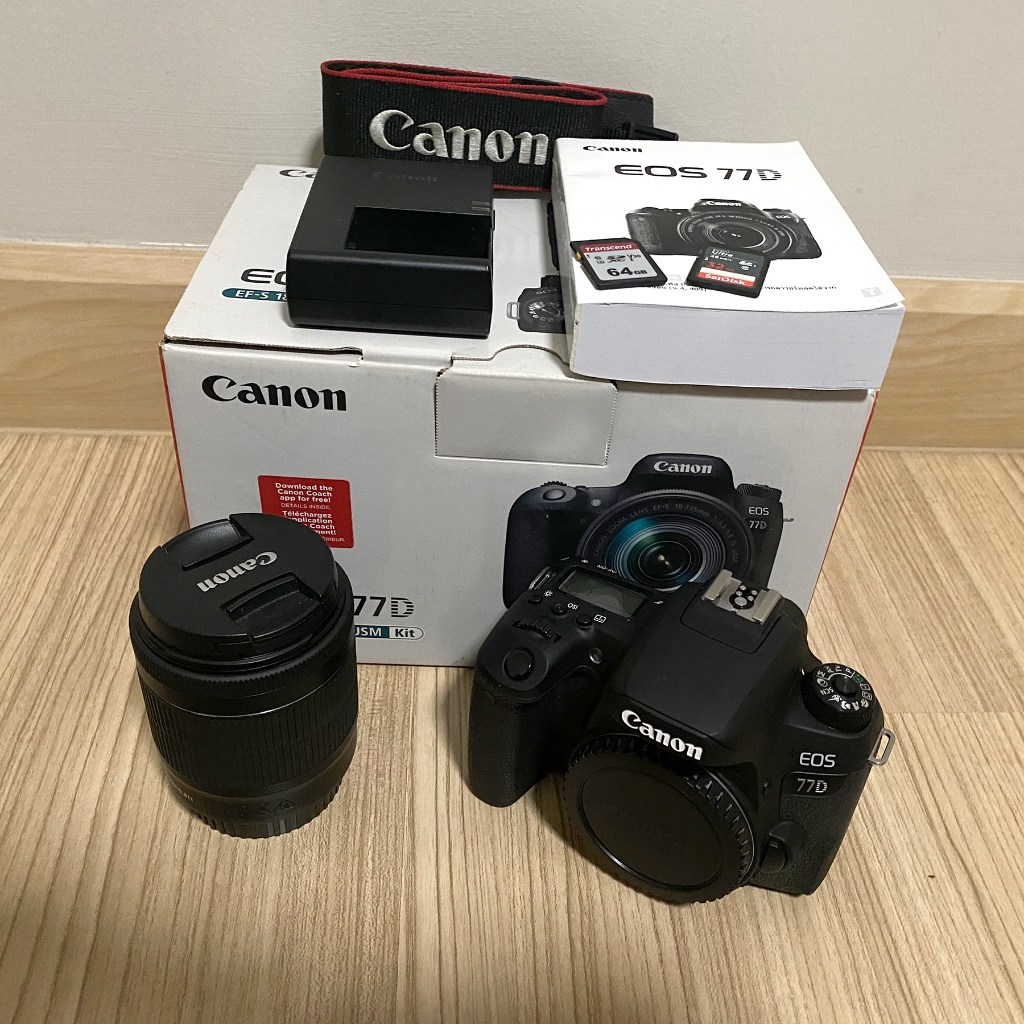 กล้อง Canon EOS 77D​ + เลนส์ 18-55 STM (มือสองพร้อมส่ง)