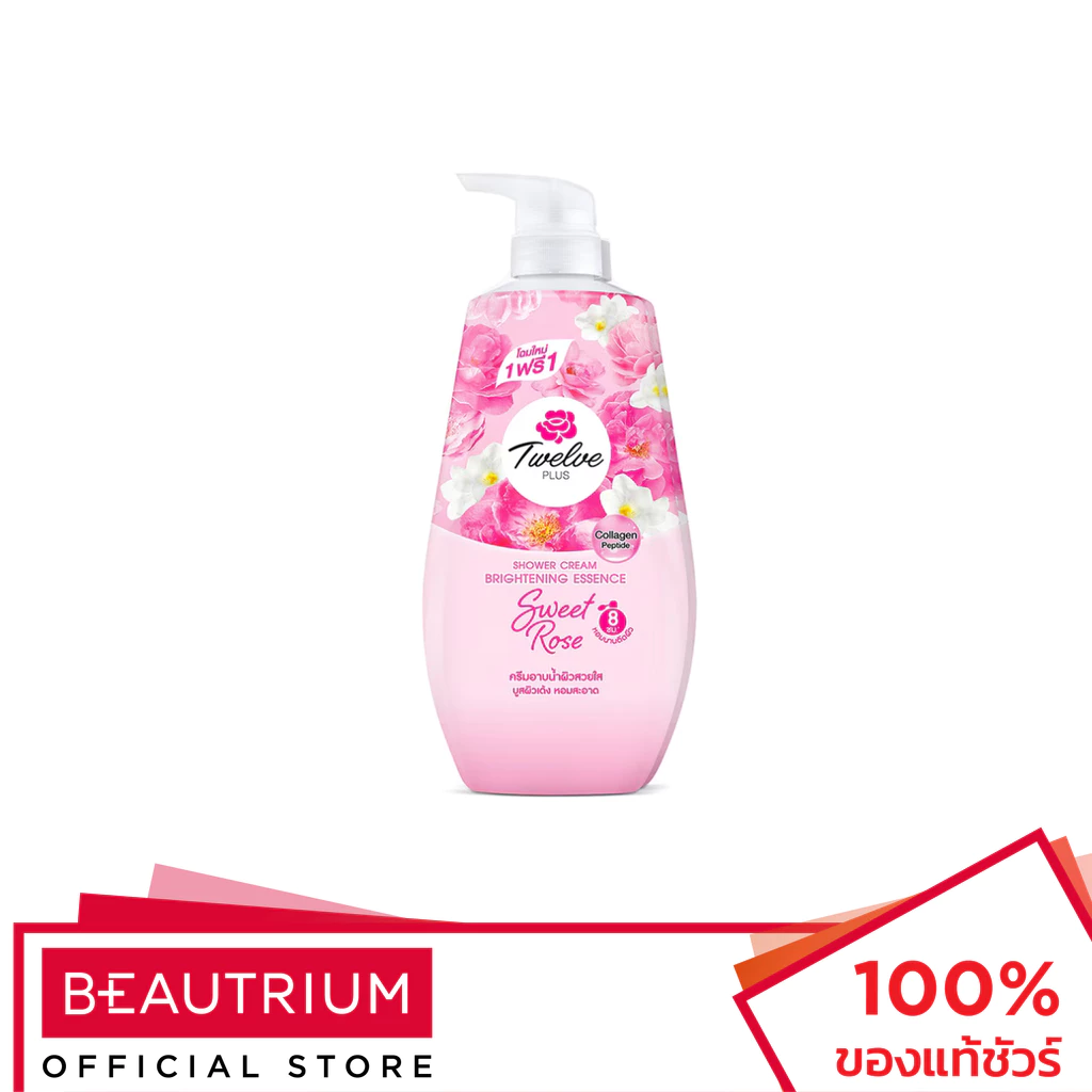 TWELVE PLUS Shower Rose ผลิตภัณฑ์ทำความสะอาดผิวกาย 400ml x 2