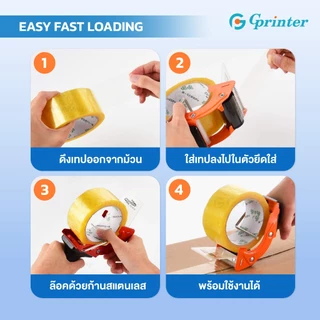 Gprinter ที่ตัดเทปแบบมีด้ามจับ รุ่น PS-8052 ตัวตัดเทป ที่ตัดเทปเหล็ก ใช้งานง่าย จับถนัดมือ