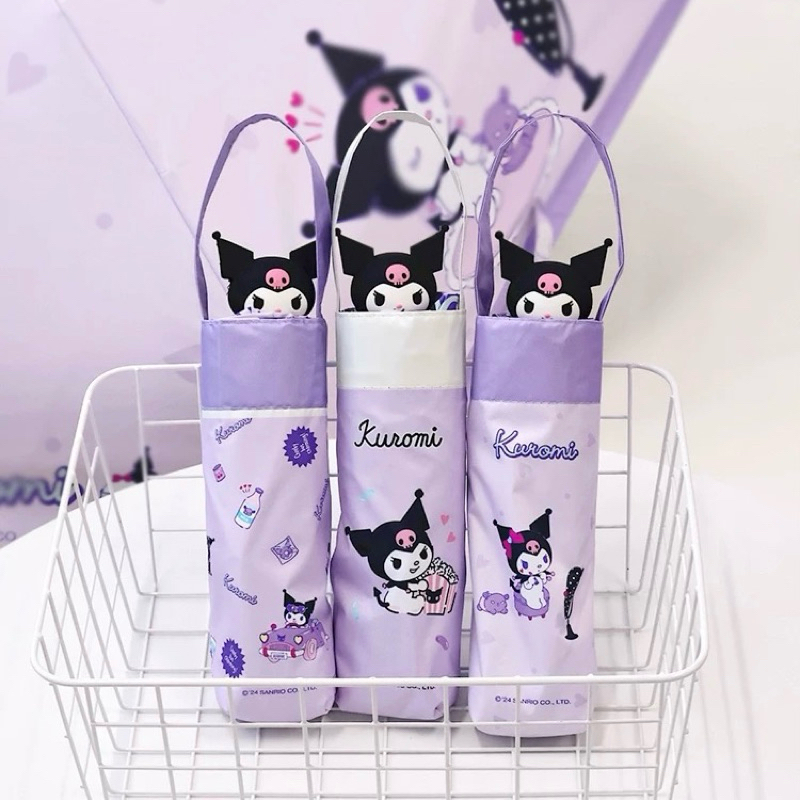 ⚡️พรีออเดอร์⚡️ร่มพกพาหัวตุ๊กตาคุโรมิ SANRIO x ZHIYU ร่มซานริโอ้ กันแดดกันฝน ป้องกันแสงUV ลิขสิทธิ์แท้💯%
