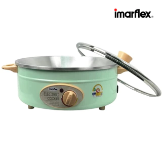 IMARFLEX กระทะไฟฟ้า อลูมิเนียม รุ่น MP-20 ขนาด 3 ลิตร 12 นิ้ว ฝาแก้ว กระทะ mp-20
