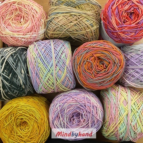 🧨🧨เชือกถักสีหวานๆ พร้อมส่ง !!!    เชือกฟอกนิ่มสีเหลือบ  น้ำหนัก 200g  (10137)