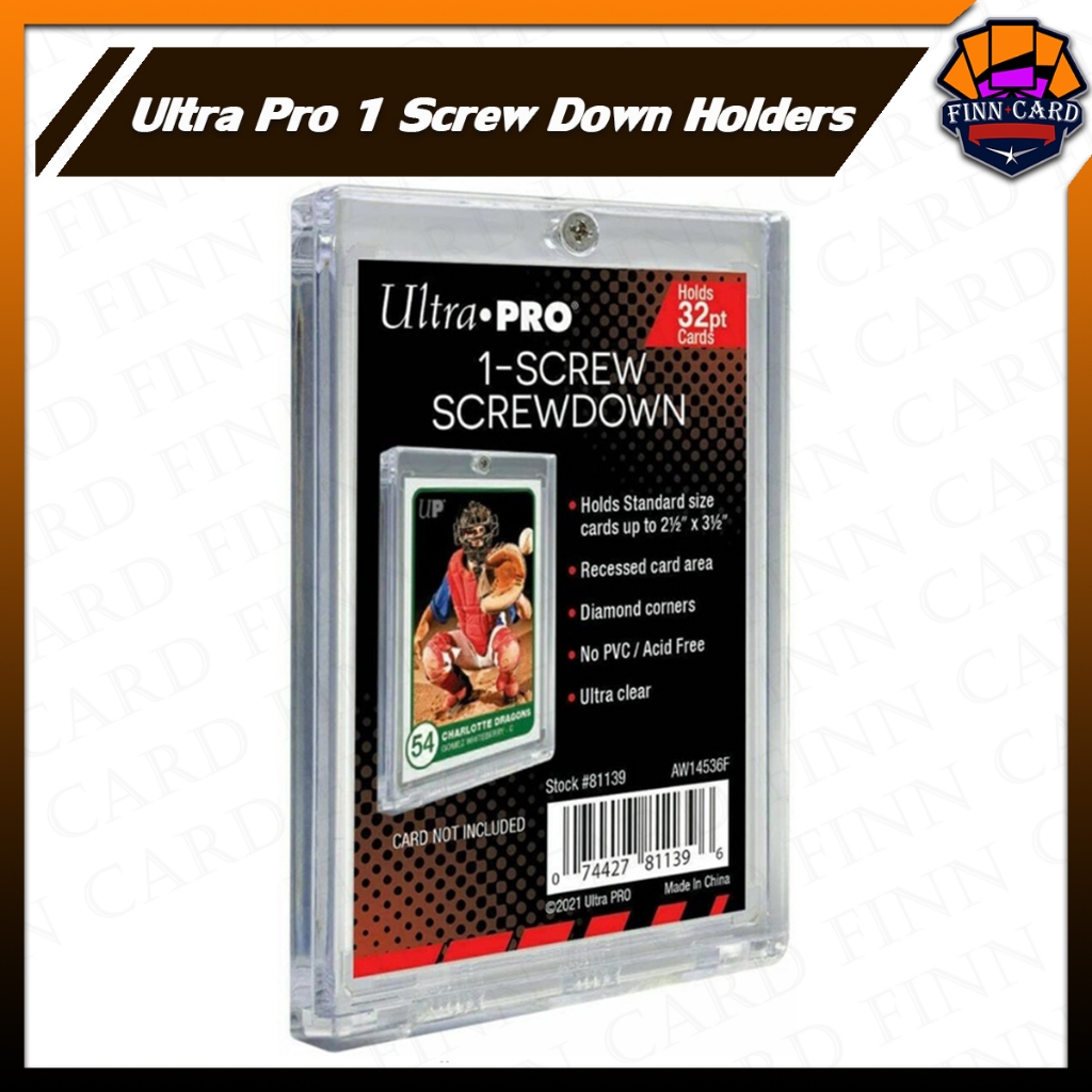 【FINNCARD】Ultra Pro 1 Screw Down Holders(ใส่การ์ดได้หนาสุดที่ 32pt) FR