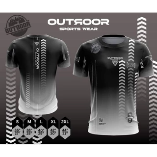 เสื้อกีฬาแขนสั้น ลาย Outdoor เนื้อผ้าโพลีเอสเตอร์ ใส่สบาย ไม่ร้อน มีให้เลือกหลายสี