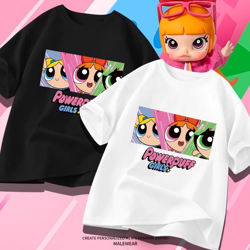 D872จัดส่งด่วนเสื้อยืดคอกลมลายLABUBUสวยผ้าดีใส่สบายฯ