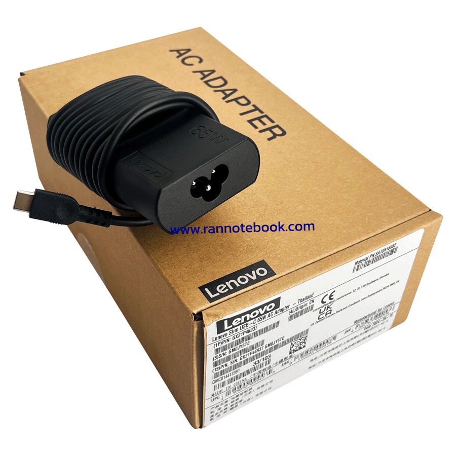 สายชาร์จ Adapter Lenovo X1 Carbon 65W USB C  T480s  X280  Yoga S730  X380 X390 YOGA แท้