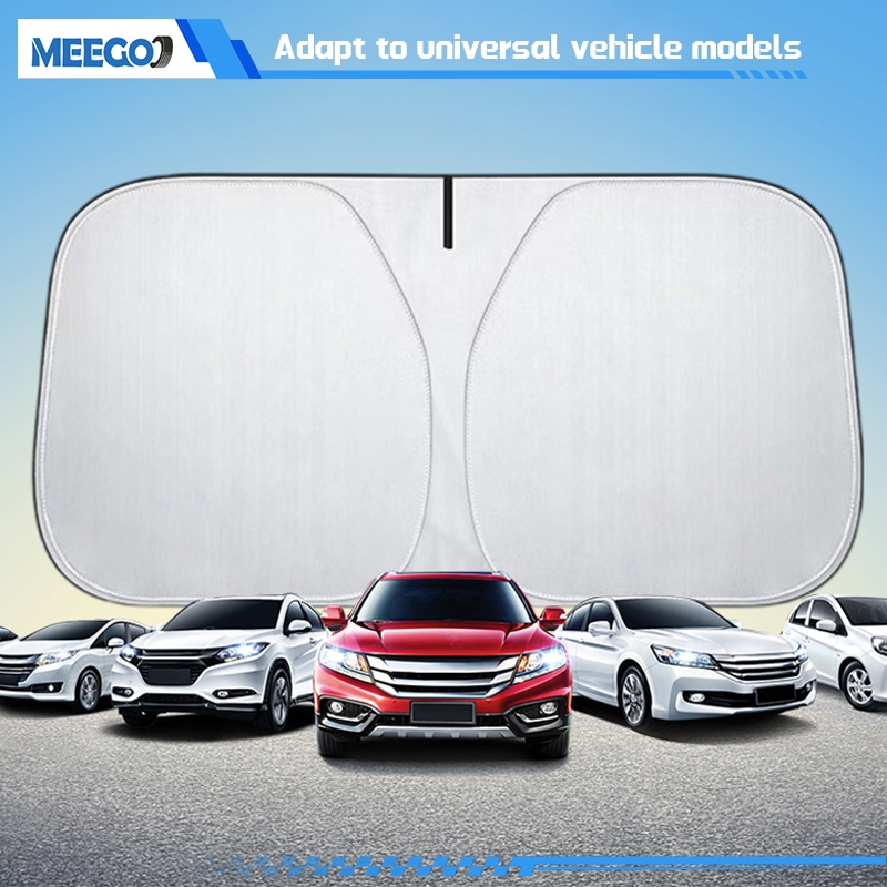 MeeGoo ร่มกันแดดในรถยนต์ ม่านบังแดดรถ ร่มบังแดด รถกันแดด ฉนวนกันความร้อน กันUV แบบพับได้ ที่บังแดด - 4