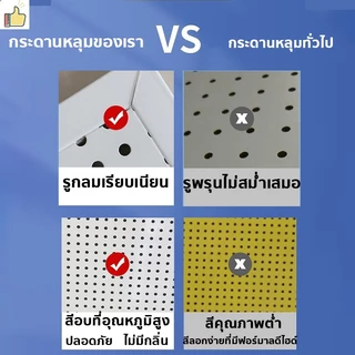 Pegboard Size.(100x40 cm.) DIY แผงแขวนเครื่องมือ แผงแขวน วัสดุเหล็กรีดเย็น ใช้สําหรับหลายสถานการณ์