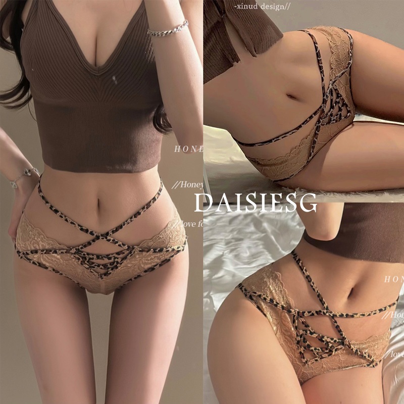Daisies_G กางเกงในผู้หญิง ลายลูกไม้ พิมพ์ลายเสือดาวแซ่บๆ ผ้านุ่มใส่สบาย i49