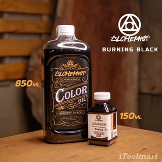 ALCHEMIST BURNING BLACK JUNIOR น้ำยารักษาเนื้อไม้ สีดำ ขนาด 150 ML. - 850 ML.