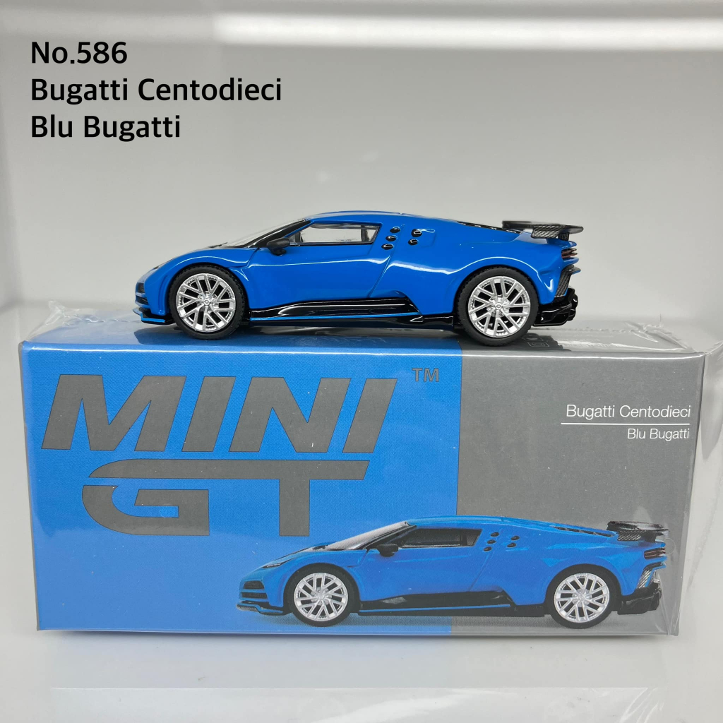 MiniGT 📌No. 586-L 📌 Bugatti Centodieci Blu Bugatti