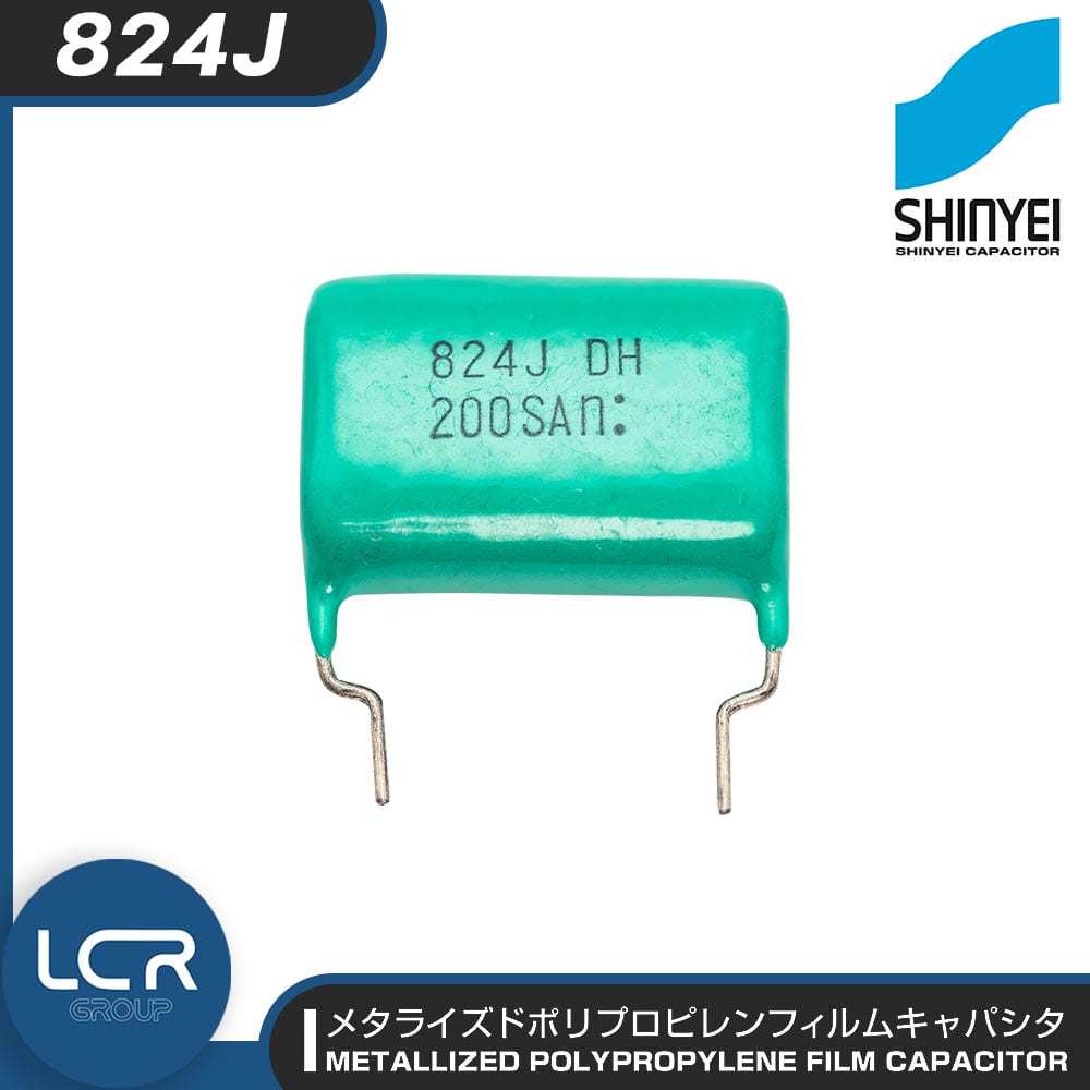 SHINYEI JAPAN 824J 200V คาปาซิเตอร์ 0.082uF Metallized Polypropylene Capacitor Audio ตัวเก็บประจุ