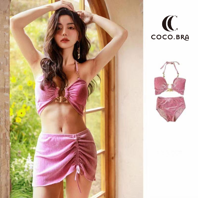 พร้อ​มส่ง ชุดว่ายน้ําบิกินี่ ชุดว่ายน้ำแฟชั่น 3 ชิ้น บิกินี่ชุดว่ายน้ํา Bikini ชุดว่ายน้ำ