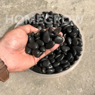 หินดำเงาบาหลี หินธรรมชาติ ขนาด 15-20 mm.